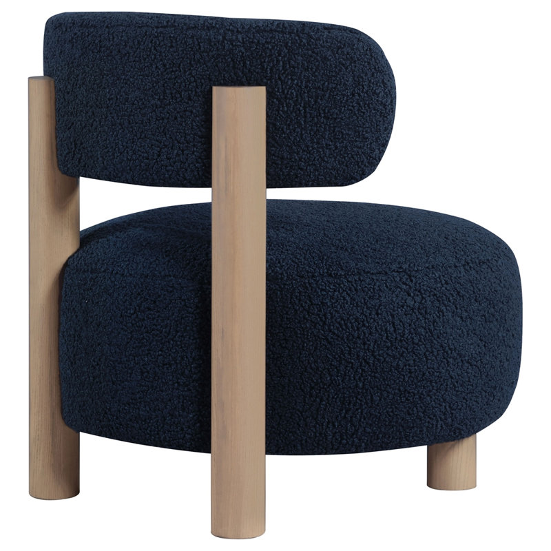 Fauteuil rembourré rembourré, Bleu