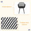 CHAISE PAVOT (ensemble de 2)