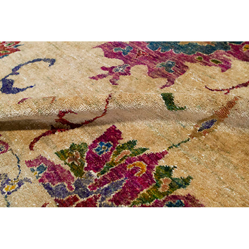 Silk Floral Area Rug