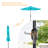 10Ft Solar-powered Large Round Outdoor Patio Market Umbrella-845079650
