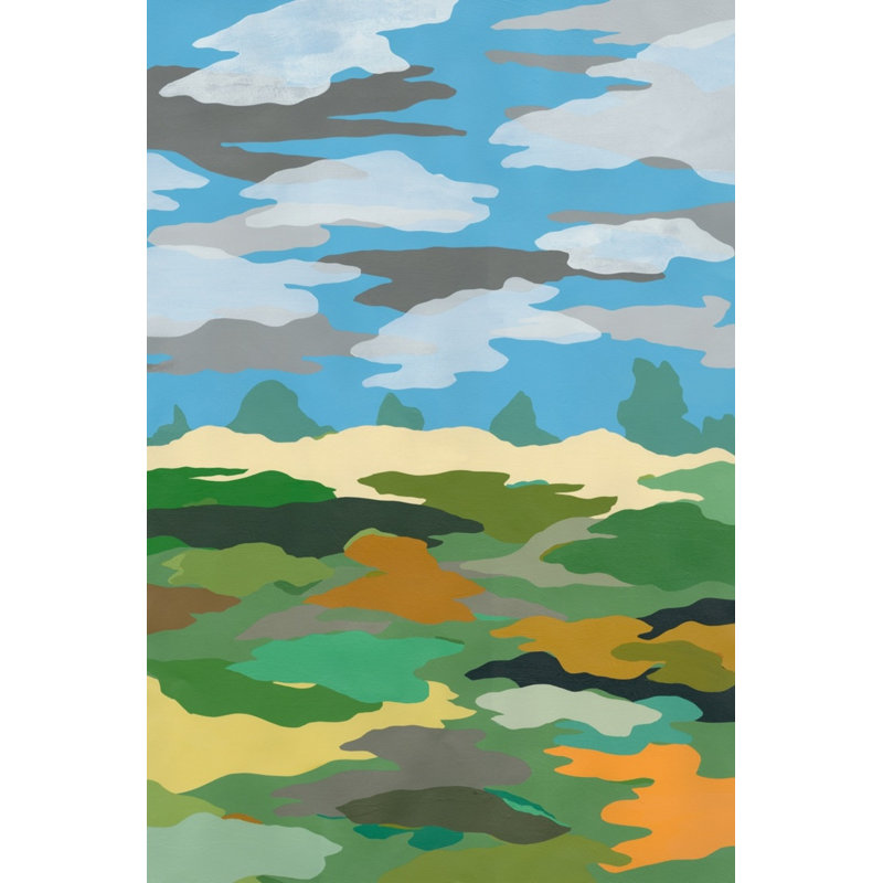 Camoscape 2 Print by Goderwis, Kyle, 41" H x 29" W, Gray Framed