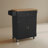 Rolling Kitchen Island with Storage Drawer, Portable Kitchen Cart on Wheels with Solid Wood Veneer-428504640