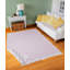 Tapis à chevrons en coton tissé à plat à la main Treutlen - blanc / rose-358415931
