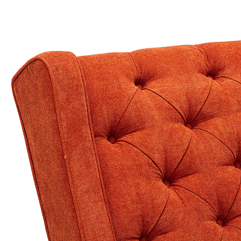 Chaise berçante Abhimanyu, Polyester orange