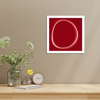 Red Circle par Alex Dunn - reproduction de cadre photo simple
