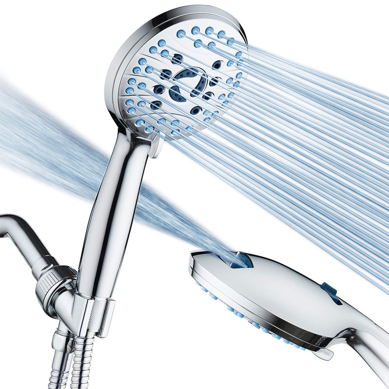 High Pressure 8-mode Handheld Shower Head, Premium Chrome