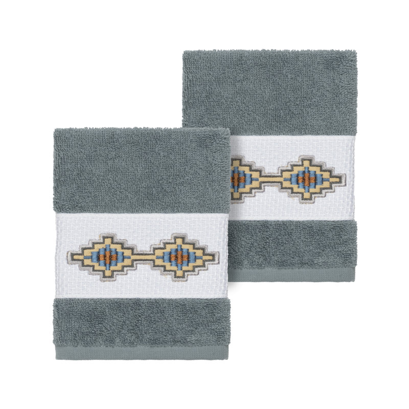 Essuie-mains en coton Gianna, Bleu sarcelle