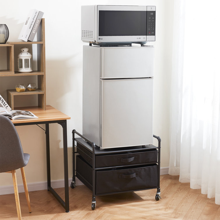 Stack Me Up Mini Fridge Storage & 2-Drawer Bookcase Set