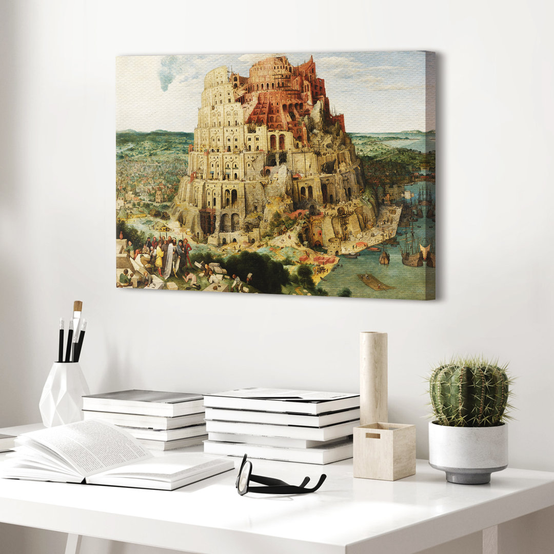 Leinwandbild The Tower Of Babel von Pieter Bruegel