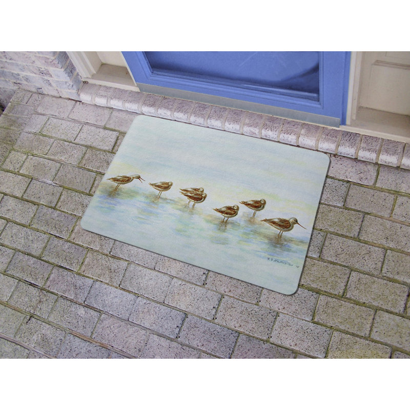 Tapis d'intérieur / extérieur antidérapant Coastal Avocets, Rectangle 1 pi 6 po x 2 pi 2 po