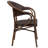 Shelie Rattan Restaurant Patio Chair with Bamboo-Aluminum Frame