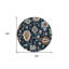 Tapis rond bleu 8 po