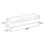 Banc de rangement orange et orange pour chambre en bois massif-544895614
