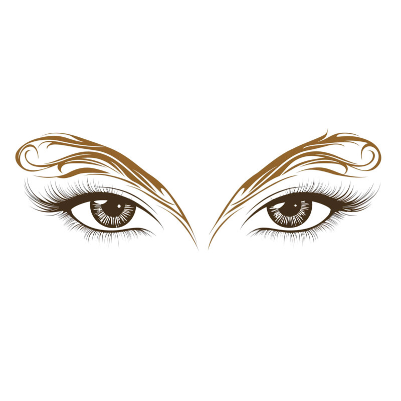 Adhésif décoratif Lash Studio, art mural beauté yeux, Esthéticienne, murale de salon 561MV, 9 x 16 pouces