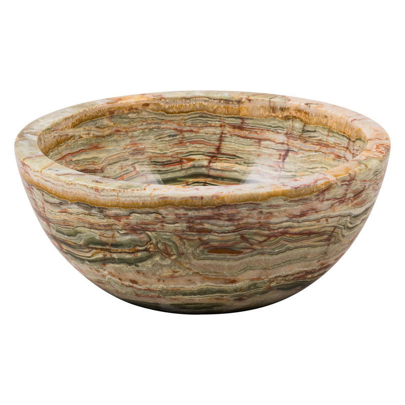 Ivy Bronx 270mm L x 270mm W Stone Circular Sink