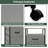 Fabric Storage Cabinet with 2 Drawers & Shelf, Filing Cabinet with Wheels-2090720647