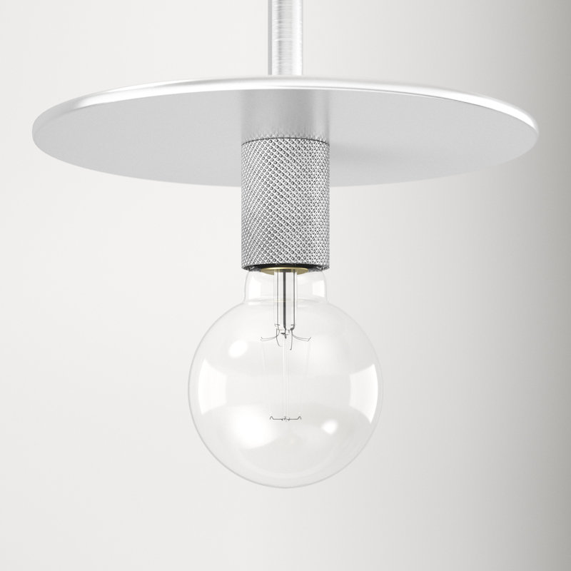 Sawvel 1 - Light Single Bulb Pendant, Polished Nickel