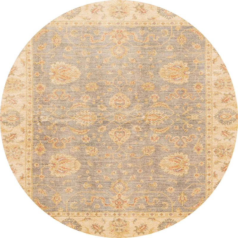 Adalgira Abstract Indoor Rug, Round 3'