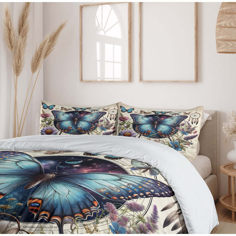 Boho Duvet Cover, California King Duvet Cover + 2 Standard Shams