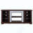 TV Media Stand With With Faux Stacked Stone Surround, Modern Entertainment Console With Open Storage Space-1639327963
