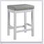 Ensemble de salle à manger 4 pièces à hauteur de comptoir avec finition blanche, ports USB intégrés, prises de courant et 3 tabourets confortables pour la vie moderne-786955969-786955968-786955973