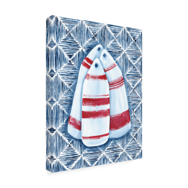 Art mural sur toile, "Boule nautique", H 19 po x l 14 po