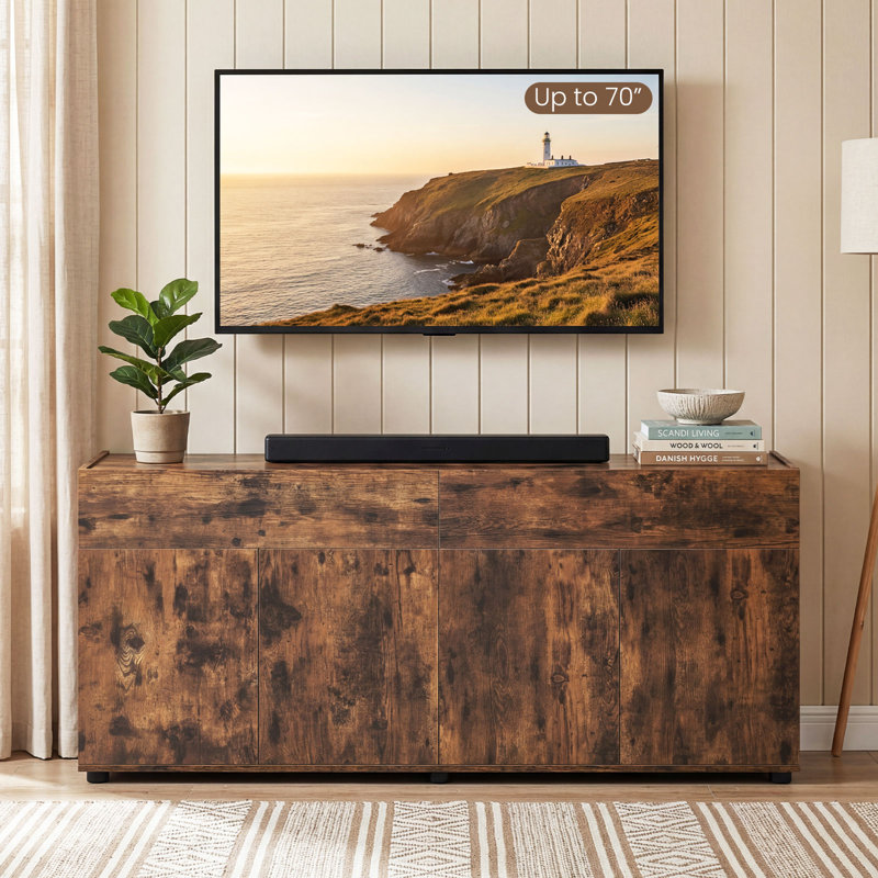 160 cm W Credenza, Brown