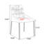 Chaise d'appoint à dossier beige uni (ensemble de 2)-1472518441