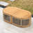 Oval Acacia Outdoor Coffee Table
