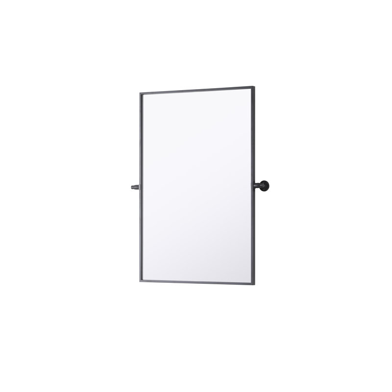 Amoura Pivot Mirror, Silver, 32" x 24"