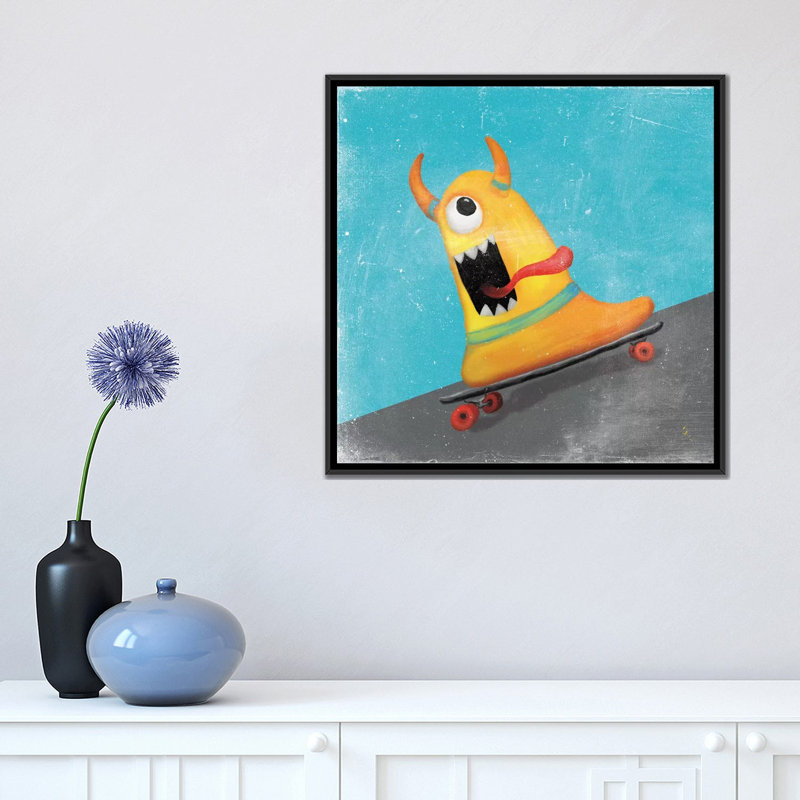 « xtreme monstres iv », impression sur toile, H 37 po x l 37 po x P 1,5 po, Toile avec cadre noir, Aucun mat