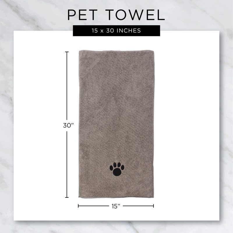 Couverture en polyester Aqua, gris