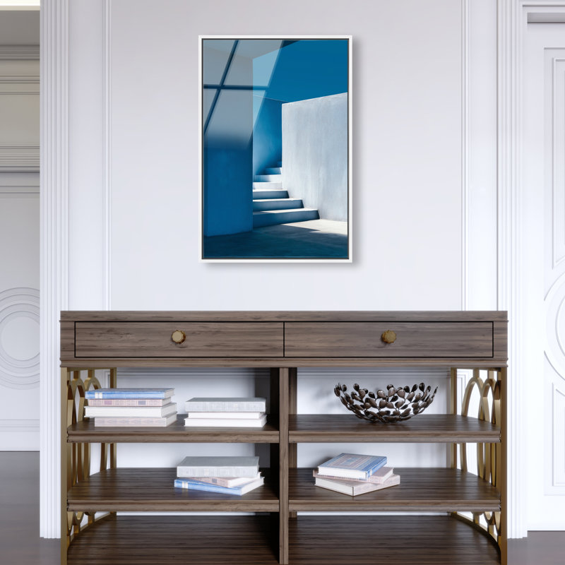 Deep Ocean Walls I Print by Oliver Gal, 55"H x 37"W, White Floater Frame