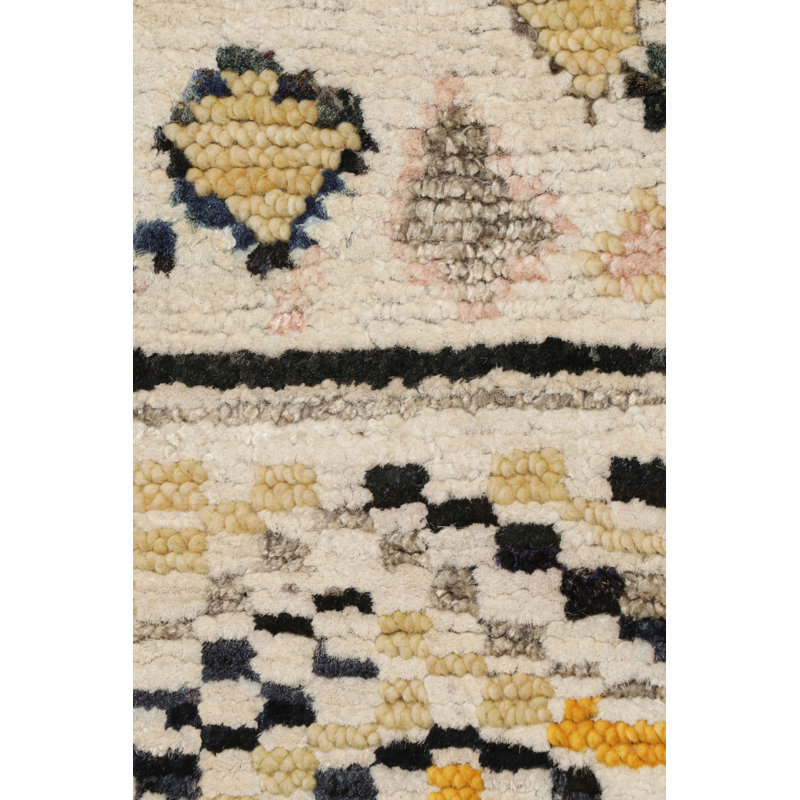 Handmade Silk and Wool Area Rug