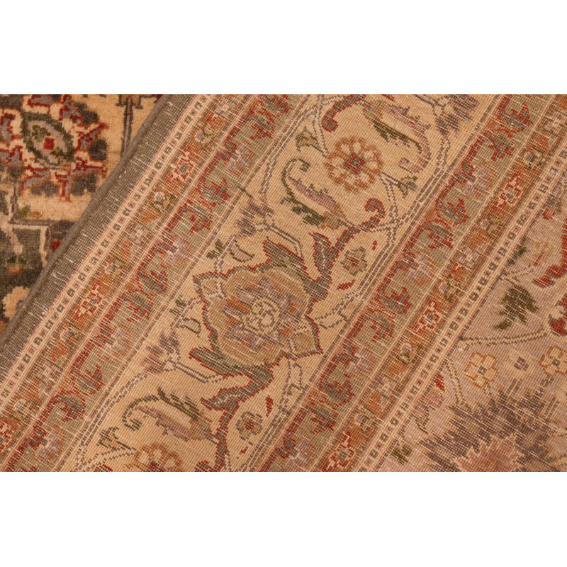 Tapis unique vert olive de 6 pi x 9 pi 2 po Allessandra