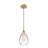 1-light Modern Hammered Tear-drop Glass Pendant Light-398678737