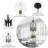 Mid-Century 6-Light Dimmable Cage Pendant Light-70616081