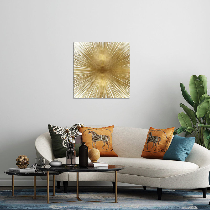 «Radiant» par Abby Young, impression sans cadre, Or, H 24 po x l 24 po x P 0,25 po