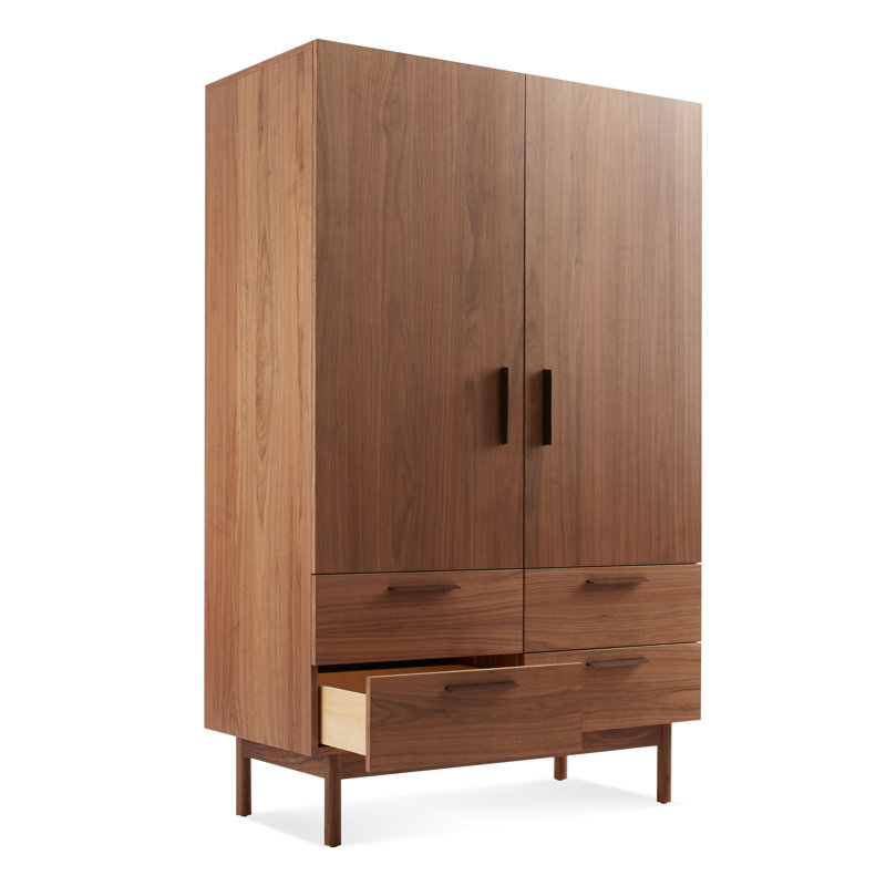Shale 2 - Door Armoire, Walnut