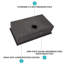 Évier de cuisine noir en acier inoxydable - cuve de cuisine encastrée 30 "x 18" x 9 "à cuve simple en acier inoxydable de calibre 16 avec profondeur de 9 pouces