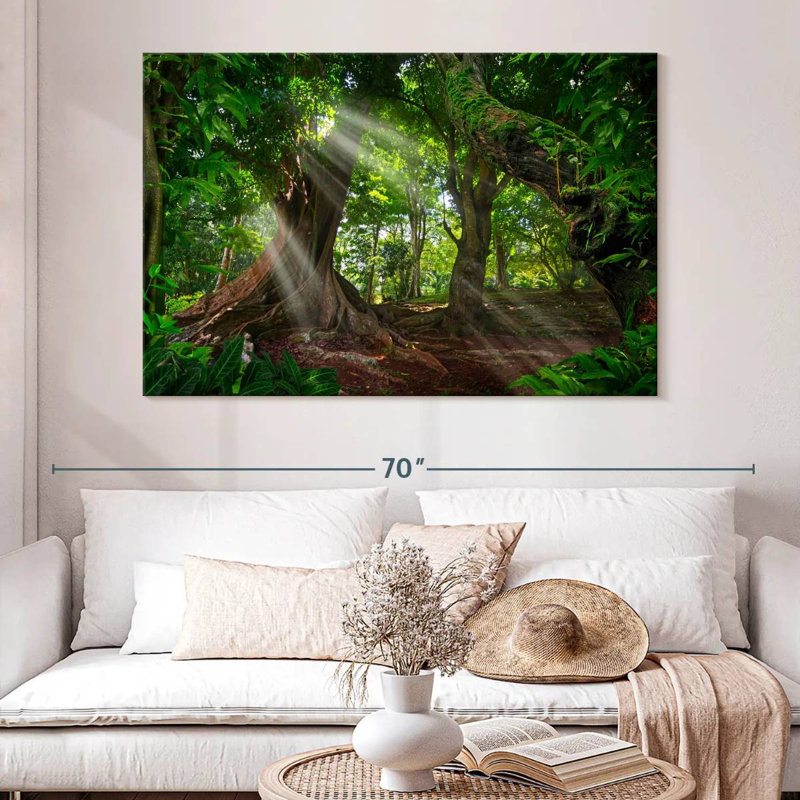 Alvord Sunlit Rainforest, 34" H x 51" W