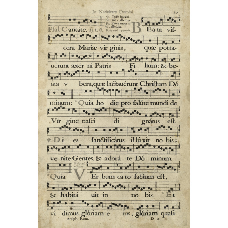 Vellum Songbook IV - Wrapped Canvas Print, 46cm H x 30cm W x 3.8cm D