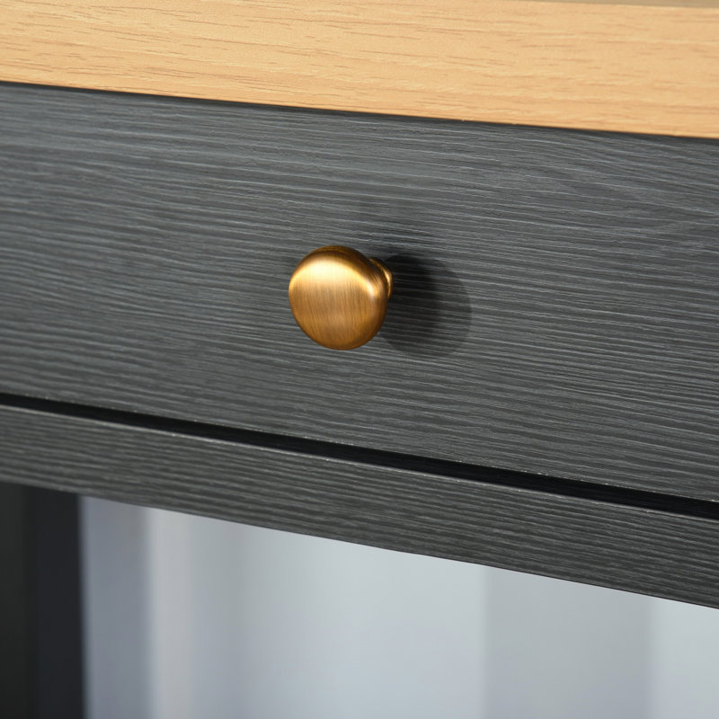 Connellsville Writing Desk, Light Oak/Black