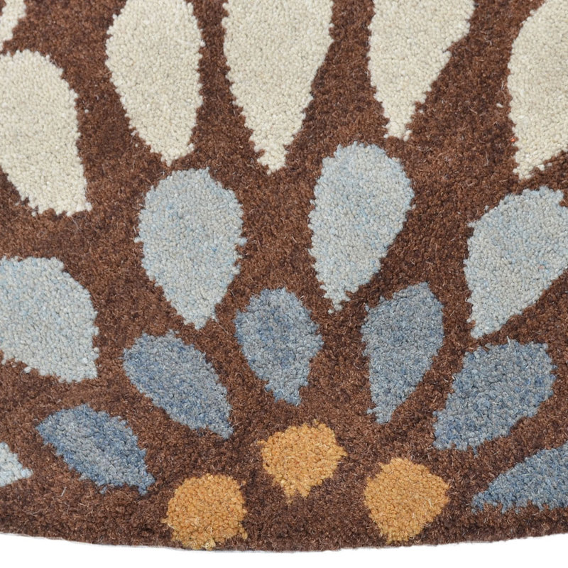 Tapis ronds touffetés à la main Candiss, Rond 8 pi