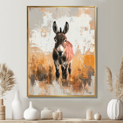 «Dolph Minimalims Donkey Portrait Guardian of the Hills», art mural sur toile