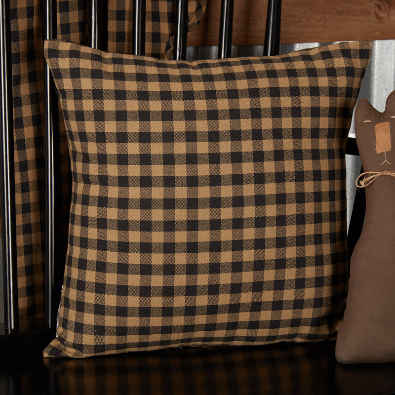 Check Square Pillow Cover & Insert