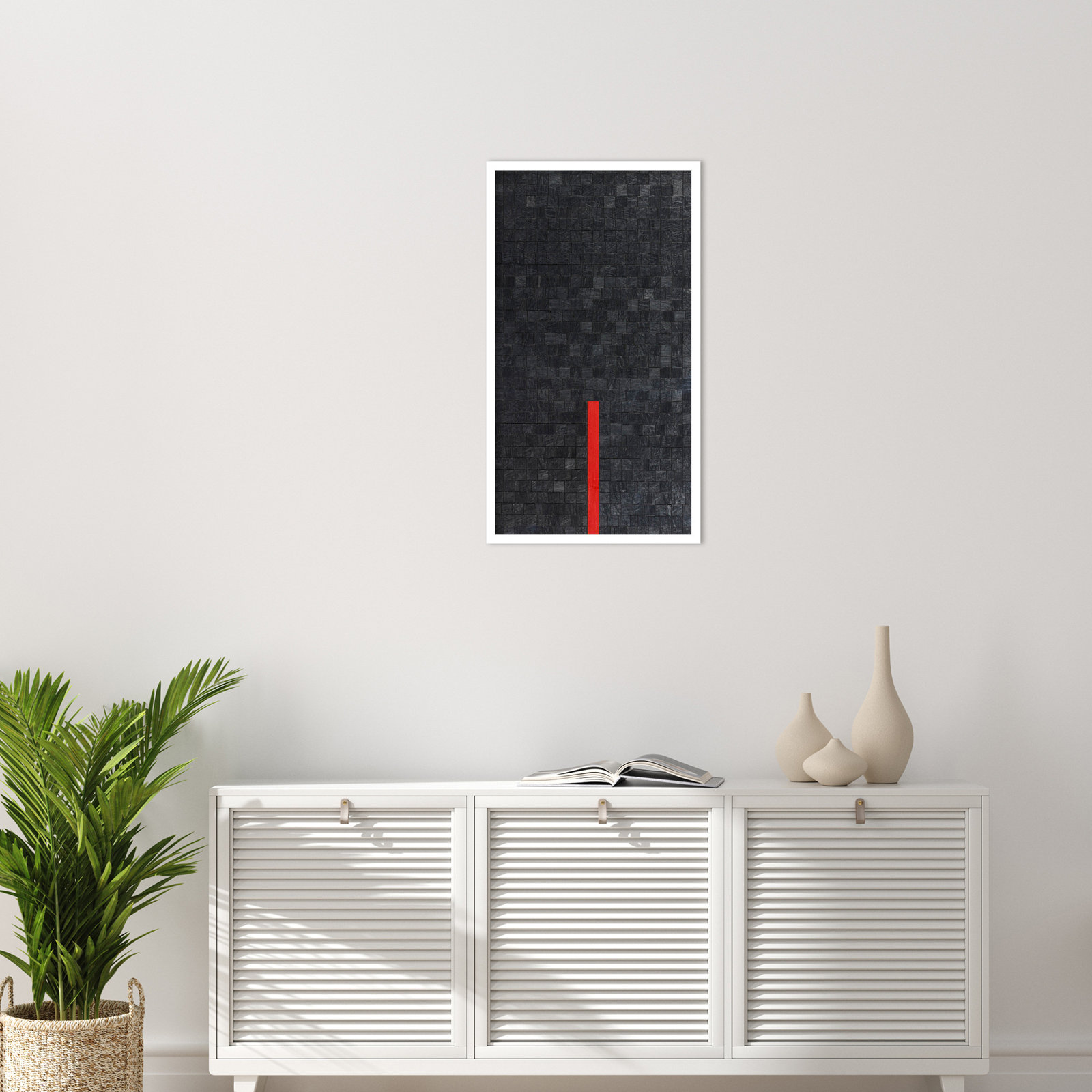 Close by Alex Dunn, 33" H x 19" W, White