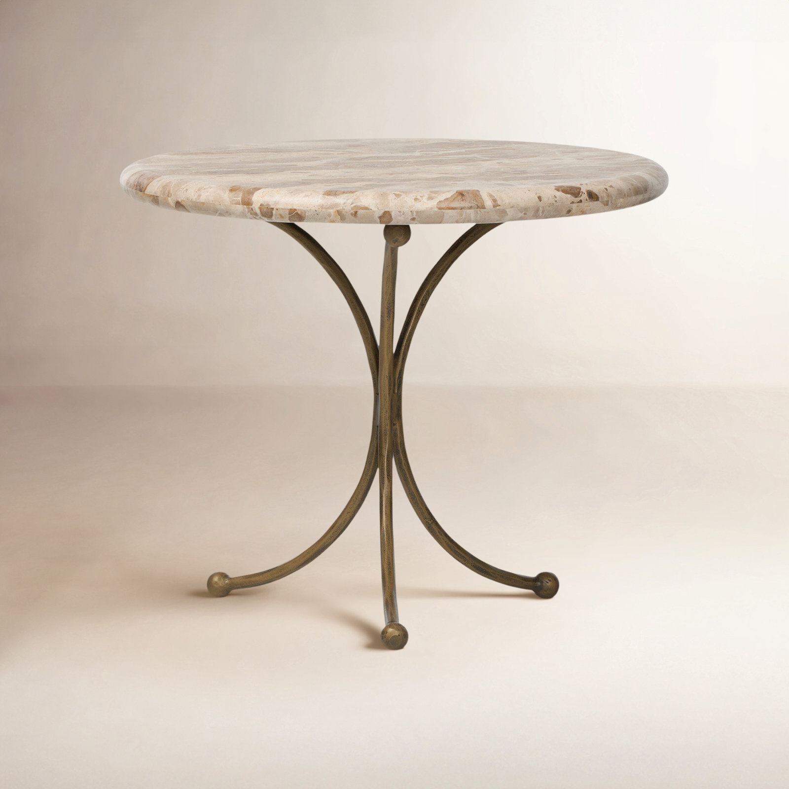 24" Genuine Marble End Table