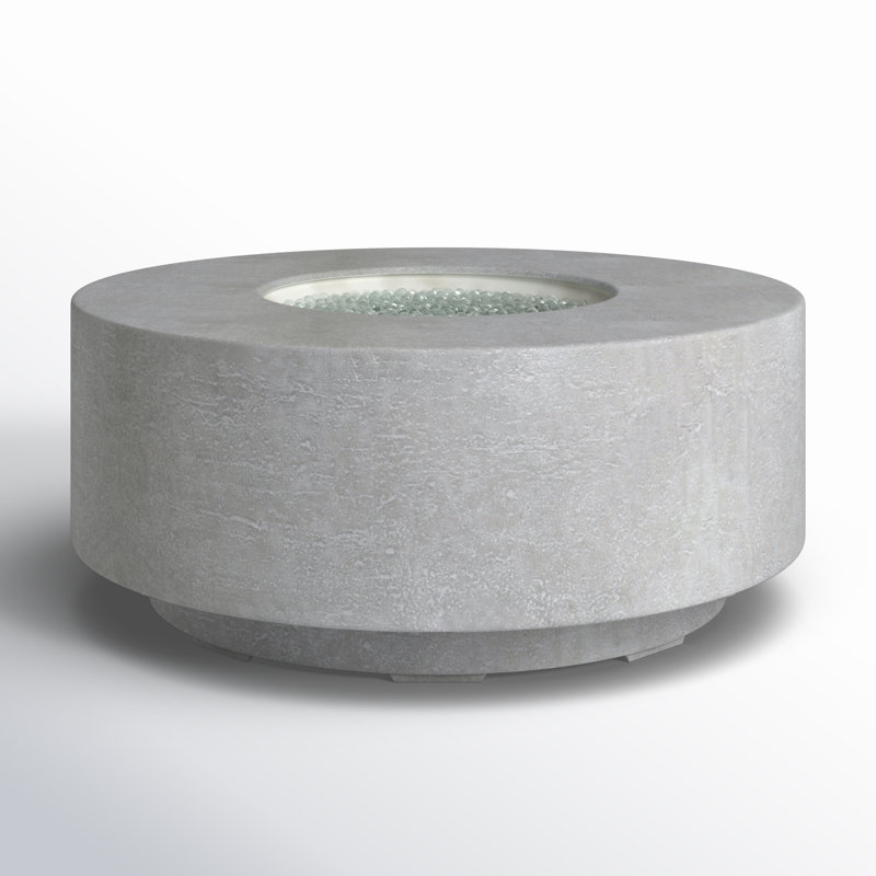 Round GFR Concrete Smokeless Fire Pit Table