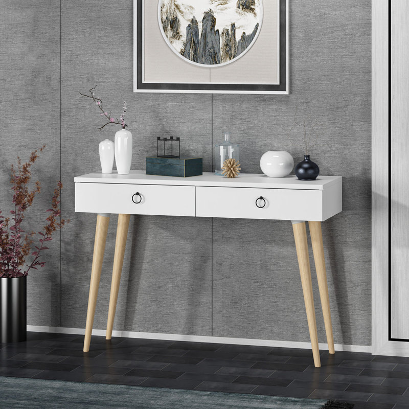 Console, H 33,9 po x l 39,4 po x P 13,8 po, Blanc
